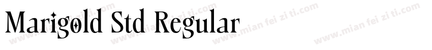 Marigold Std Regular字体转换